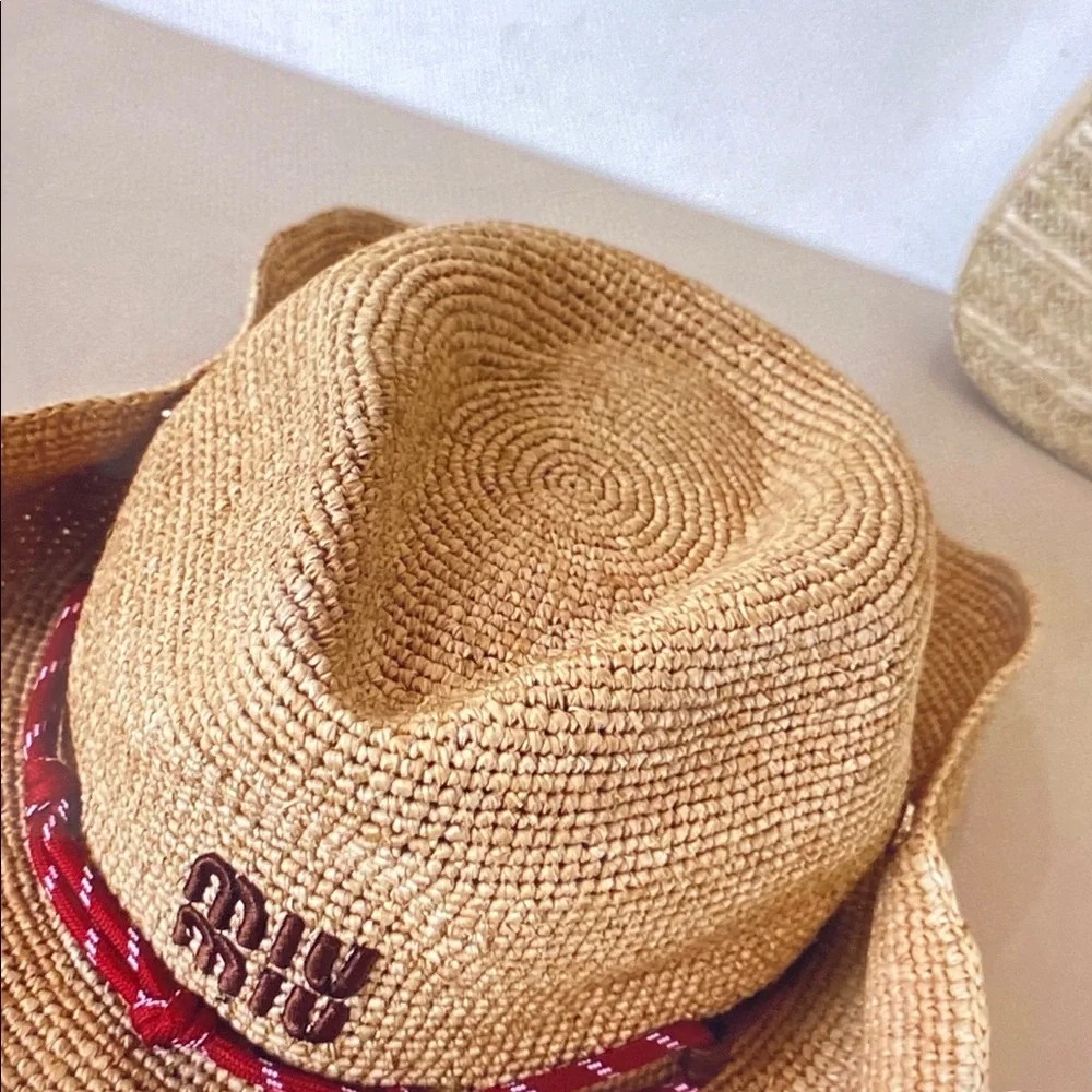 Classic Miu Miu Sun Straw Hat - Picture 3 of 8